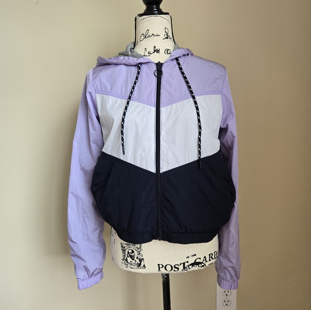 Abercrombie & Fitch Windbreaker Womens XS retro Colorblock Short